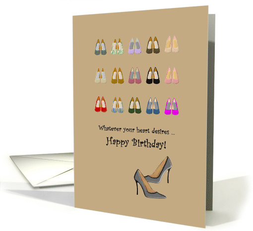 Birthday For Her Colorful High Heel Shoes card (905176)