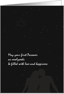 1st Passover As Newlyweds Night Sky and the Star of David card