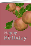 Fruity Birthday Greeting Crisp Juicy Apples card