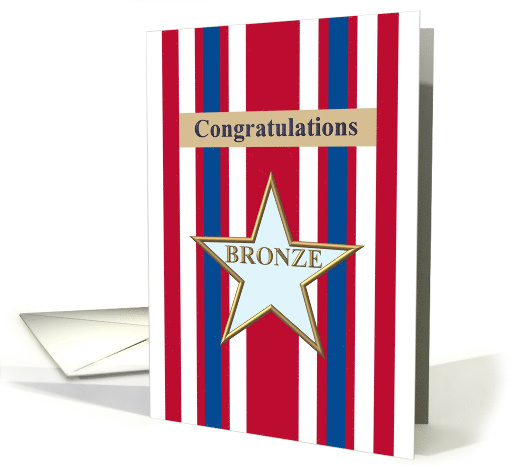 Congratulations On Military Bronze Star Award card (927795)