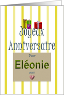 French Birthday Greeting For Eleonie card