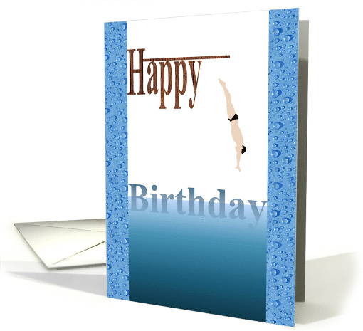 Birthday A High Diver card (934671)