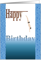 Birthday A High Diver card