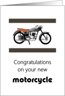 Congratulations On Your New Motorcycle card