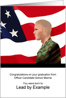 Son Graduation from OCS Marine Lead by Example card