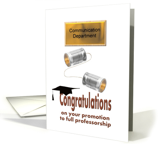 Promotion To Full Professorship Congratulations card (942276)