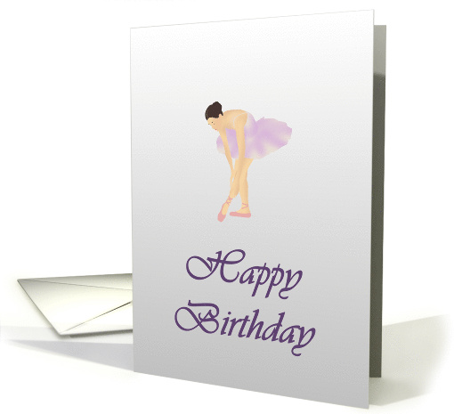 Birthday Pretty Ballerina card (946081)