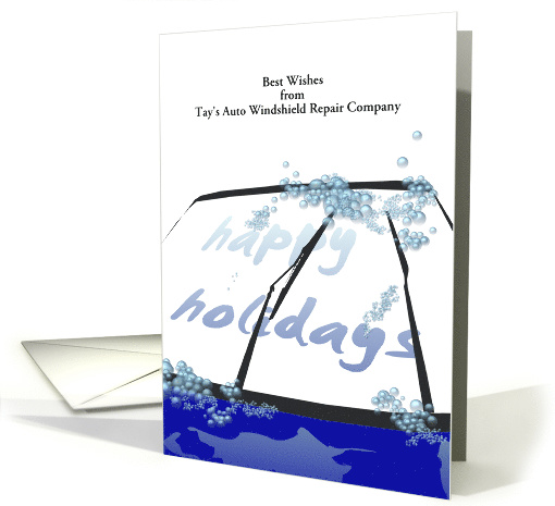 Customizable Greetings Windshield Repair Company to Customers card