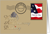 Wedding Anniversary on Patriot Day With Love from the Heart card