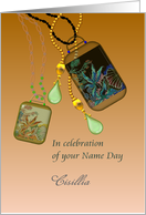 Custom Daughter-in-Law’s Name Day Pieces of Jewelry card