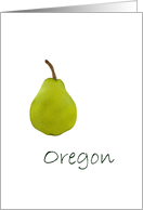 Oregon Pear State Fruit Symbol Blank card