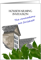 Housewarming invitation, All renovated! card