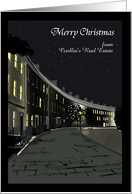 Custom Christmas Greeting From Real Estate Agent To Clients card