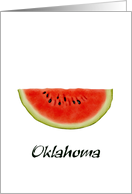 Oklahoma Watermelon State Vegetable Blank card