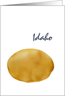 Idaho Potato State Vegetable Blank card