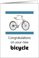 Congratulations on your new bicycle card
