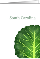 South Carolina Collard Greens State Vegetable Blank card