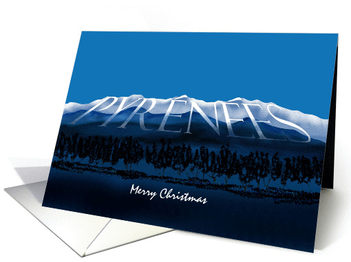 Pyrenees France Christmas card (998863)