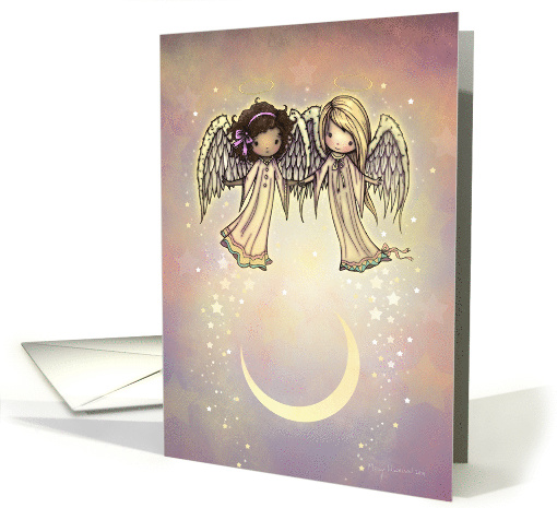 Angel Friends Happy Holidays Sweet Angels in the Stars card (1635696)