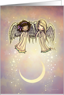 Angel Friends Happy Holidays Sweet Angels in the Stars card