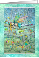 The Enchanted Forest Fairy and Mushrooms card