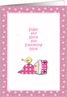 Girl Baby Shower Card - Pink card