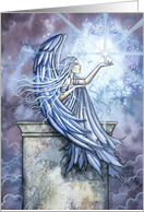 Angel with Star Holiday Card