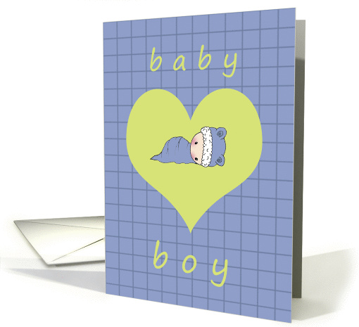 Congratulations! Baby Boy card - Sweet Little Baby card (854671)