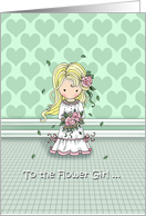 Thank You Flower Girl - Thank You Card