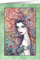 Blank Art Card - Goddess of Flowers Fairy card