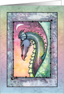 Thank You Card - Watercolor Dragon by Molly Harrison card