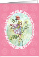 Thank you card - Fairy and Bunny Fairy card