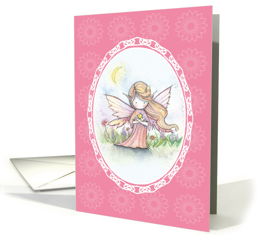 Thinking of You Card - Cute Fairy with Star card (858814)