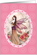 Thank You Card - Lovely Rose Fairy card