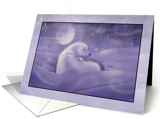 Christmas Card - Polar Bear and Cub card (874784)