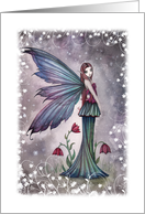 Thank You Card - Flowers in Winter Flower Fairy card