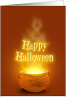 Happy Halloween Cauldron - Card