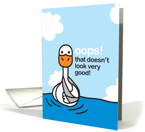 Zoe Duck Oops Get Well card (868198)