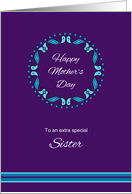For Sister on Mother’s Day card