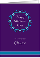 For Cousin on Mother’s Day card