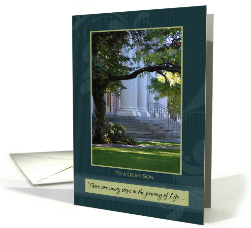 Graduation Congratulations for Son ~ Journey of Life Steps card