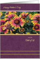 Happy Mother’s Day From Both of Us ~ Pink and Yellow Blanket Flowers card