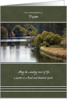 Happy Father’s Day for Pastor ~ Winding River Reflections card