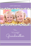 For Grandmother Birthday Daisies Photo card