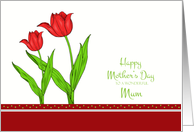 Mother’s Day for Mum - Red Tulips card