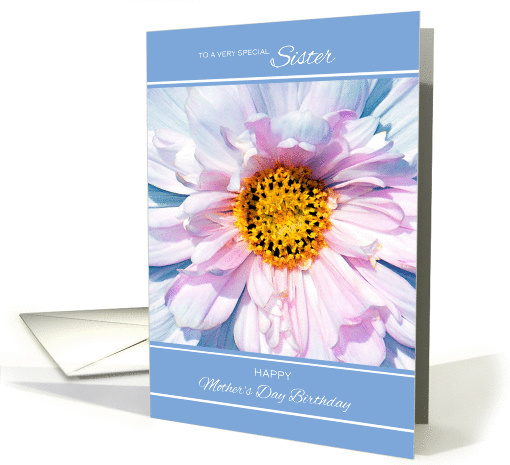 For Sister Birthday on Mother's Day - Watercolor Flower card (1066763)