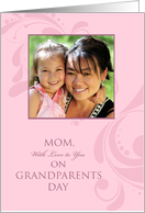 Grandparents Day for Mom - Custom Photo card