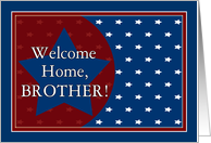 Welcome Home Brother from Military Service card