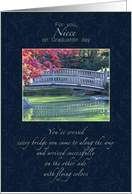 Niece Graduation Congratulations - Water Under the Bridge card