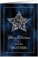 Merry Christmas for Mother - Christmas Star and Stardust card